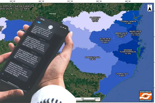 SMS da Defesa Civil: região registra um dos menores índices de adesão