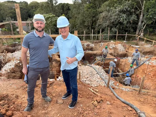 Obras da nova UBS do bairro 25 de Julho avançam em São Bento do Sul