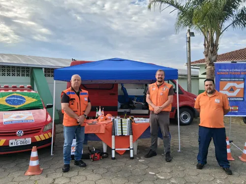 Prefeitura de São Bento do Sul participa do evento “Família na Escola” com ações da Defesa Civil