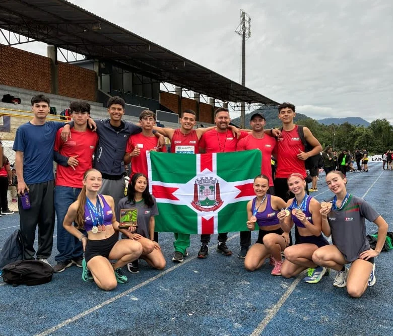São Bento do Sul conquista medalhas e fica entre as cinco melhores equipes do atletismo catarinense