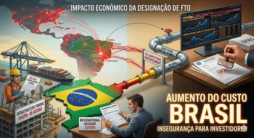 O impacto econômico da decisão dos EUA sobre o PCC e o Comando Vermelho