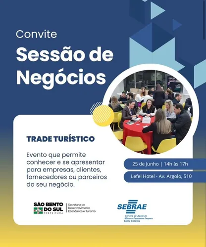 São Bento do Sul promove Sessão de Negócios para fortalecer o turismo regional
