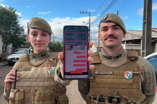 Botão do pânico disponível no app “PMSC Cidadão”