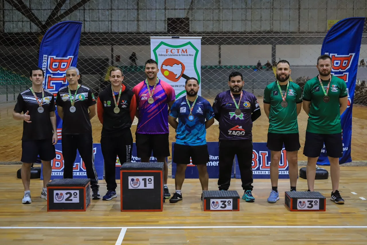 SBATM/FMD conquista 16 pódios na 4ª Etapa do Campeonato Catarinense de Tênis de Mesa