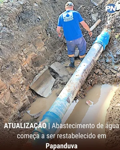 ATUALIZAÇÃO | Abastecimento de água começa a ser restabelecido em Papanduva