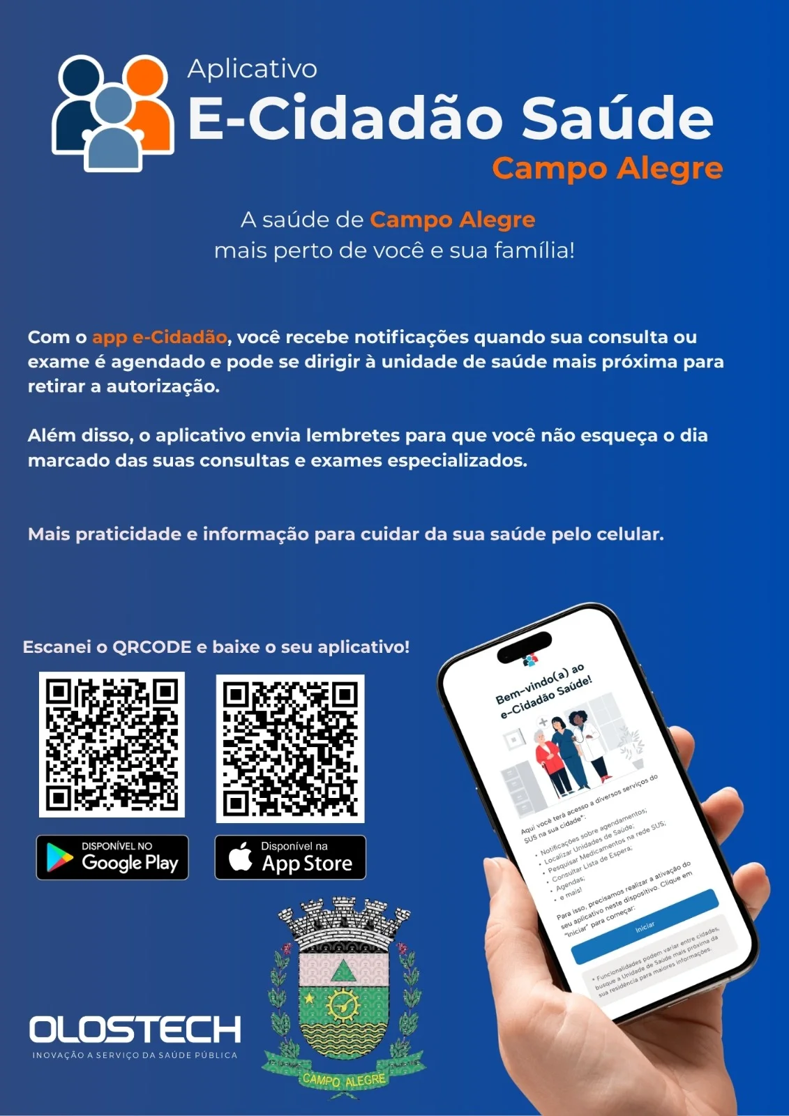 Prefeitura de Campo Alegre disponibiliza aplicativo e-Cidadão Saúde
