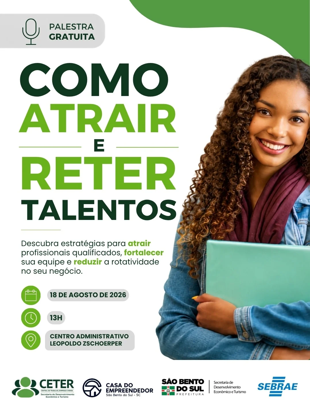 Palestra em São Bento do Sul aborda estratégias para atrair e reter talentos