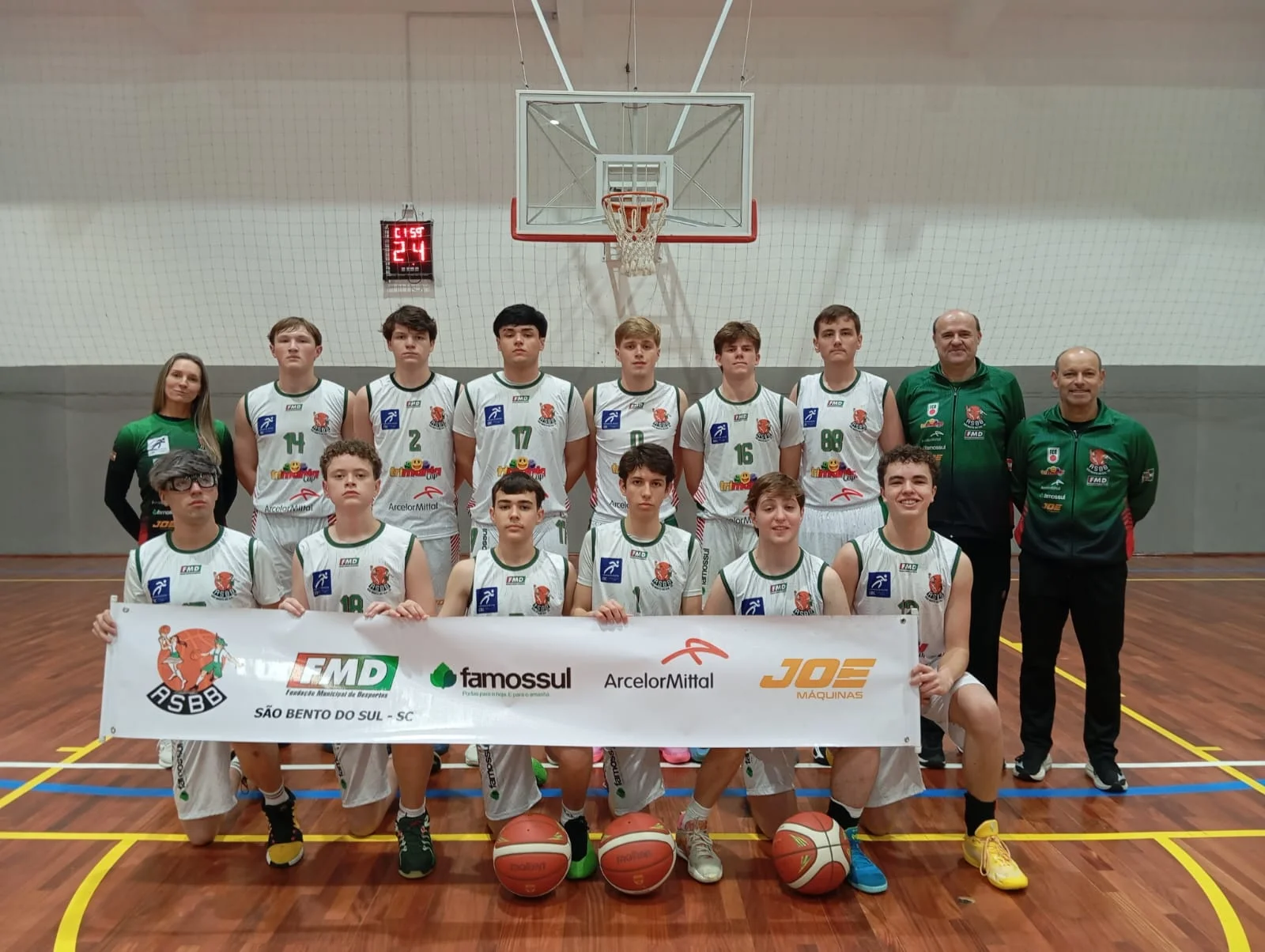 ASBB/FMD encerra primeira fase do Estadual Sub-15 com 100% de aproveitamento
