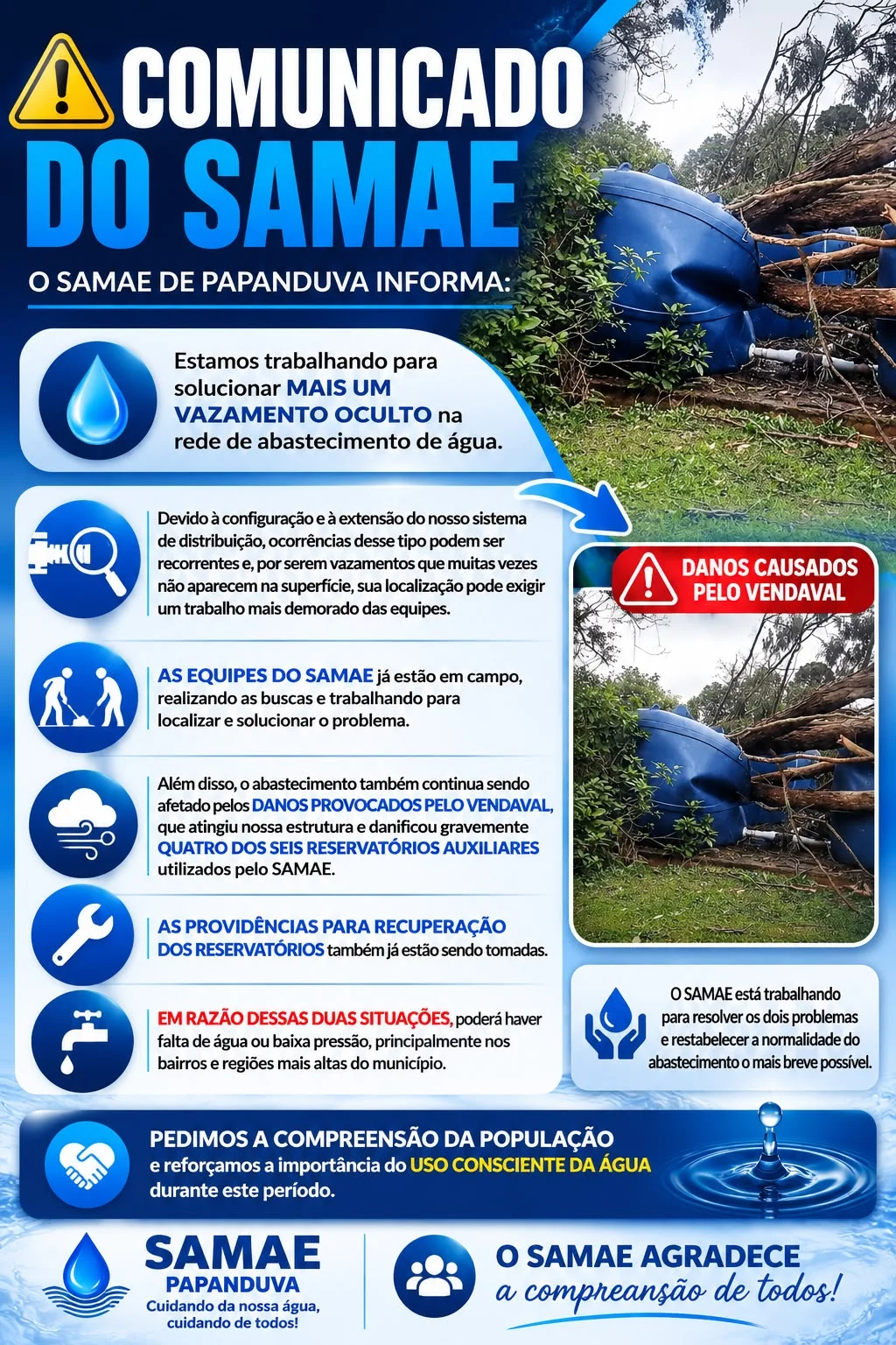 COMUNICADO DO SAMAE