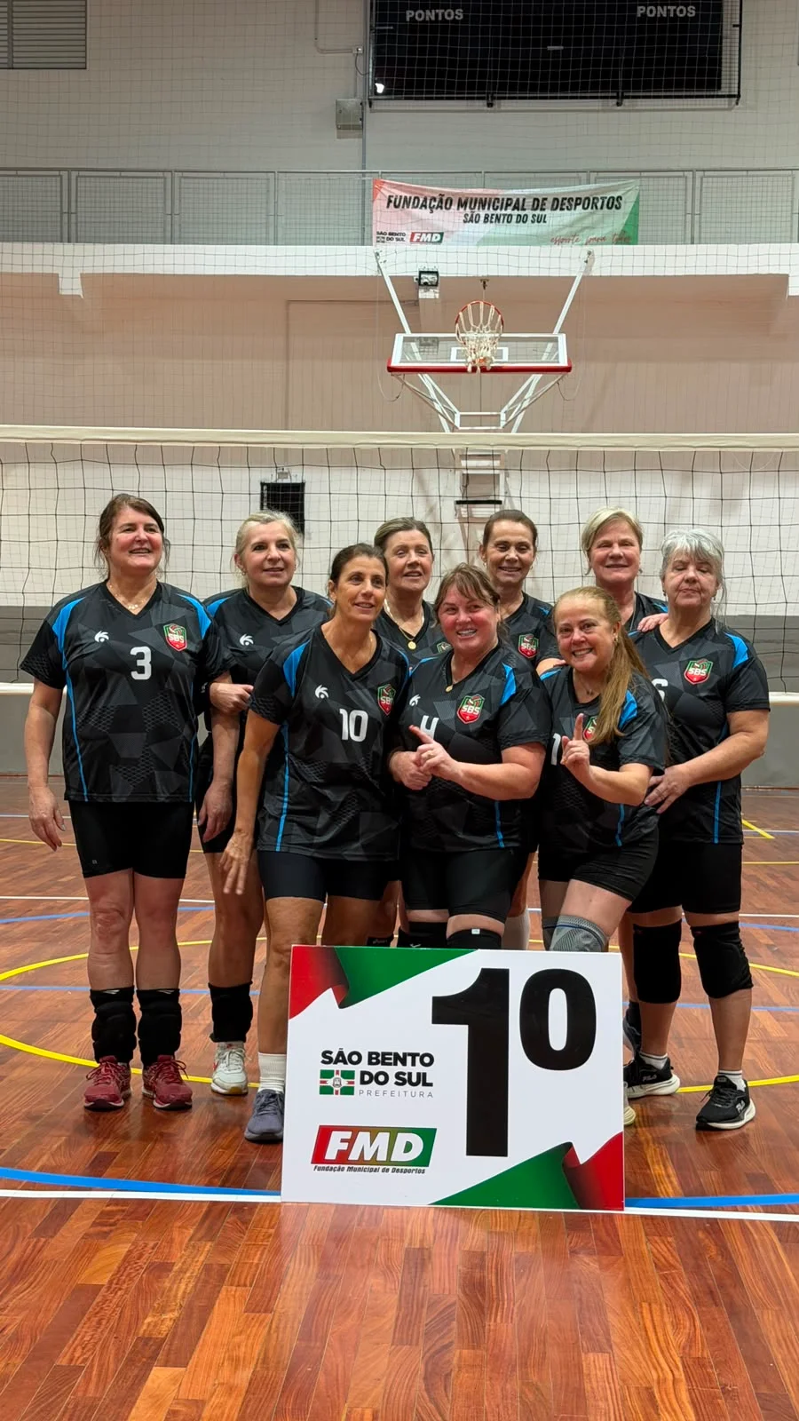 São Bento do Sul conquista títulos feminino e masculino no 4º Troféu Ralf Egerland de Voleibol 60+