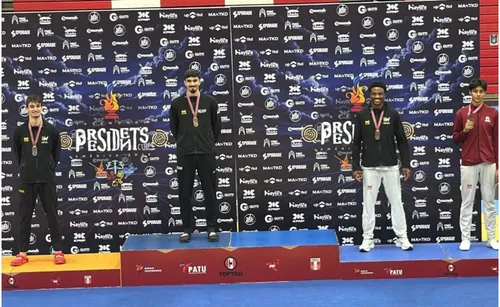 São-bentense Arthur Meirelles conquista prata na President’s Cup America de Taekwondo