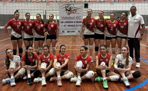 Vôlei feminino Sub-17 de São Bento conquista vice-campeonato da Série Ouro da Liga Catarinense