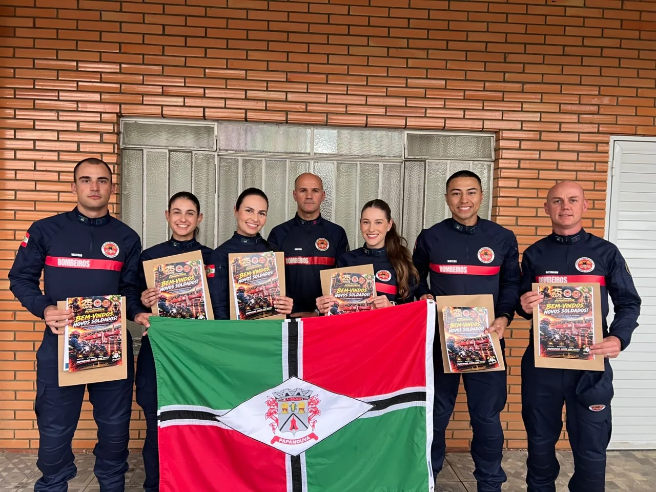 Papanduva recebe seis novos soldados do Corpo de Bombeiros Militar