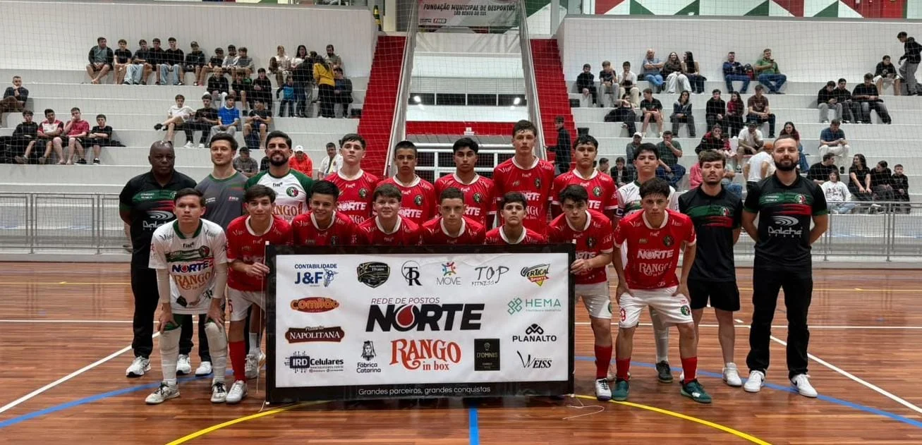 São Bento do Sul garante vaga na semifinal do Estadual de Futsal Sub-16