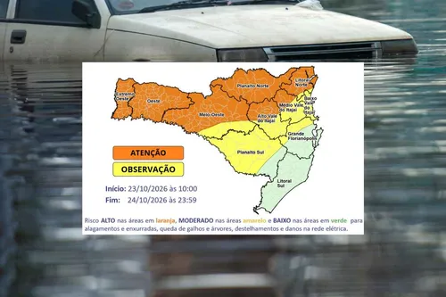 Risco de enchente em Papanduva e região!