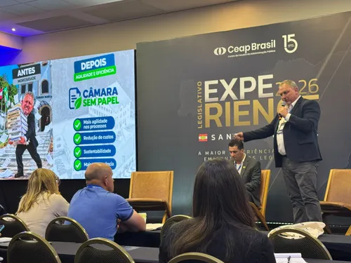 Câmara de São Bento do Sul apresenta modelo de gestão em congresso estadual