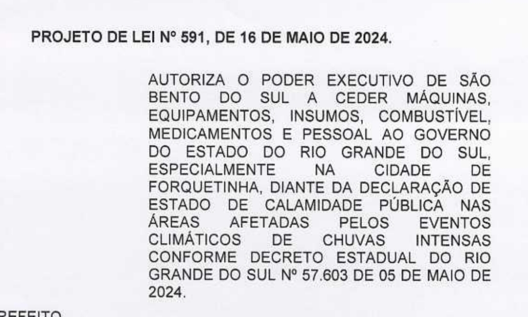 Imagem para matéria Enquete – Você concorda que a prefeitura disponibilize máquina e combustível para Rio Grande do Sul? 
