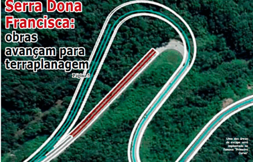 Imagem para matéria Obras na Serra Dona Francisca estão atualmente em fase de terraplanagem 